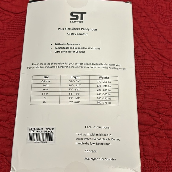 👑 Women’s plus size panty hose - Picture 2 of 2